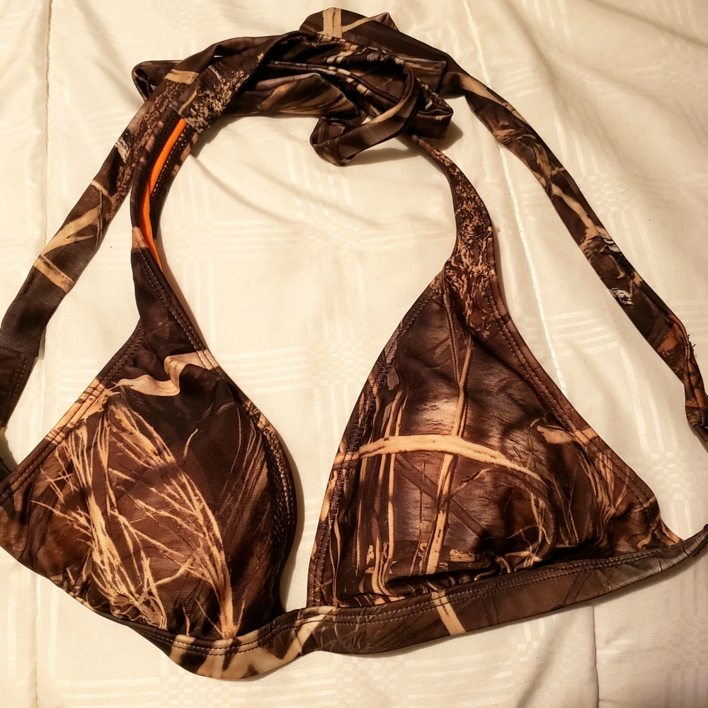 Camo bathing suit top